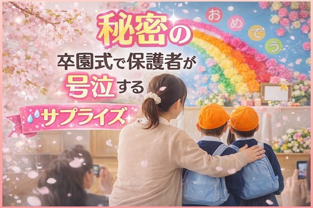 卒園式のサプライズです